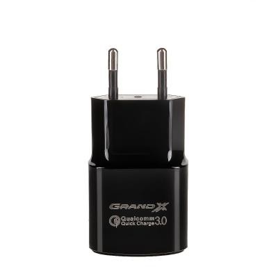 Зарядний пристрій Grand-X Quick Charge QС3.0, + cable USB -> Type C, Cu, 4A, 1m (CH-550TC)