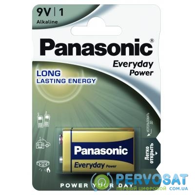 Батарейка PANASONIC Крона 6LR61 Everyday Power * 1 (6LR61REE/1BR)