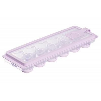 Форма для льоду з кришкою Ardesto Fresh Cylinder, 27х9.5х3.8см, силікон, пластик, ліловий