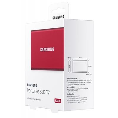 Накопитель SSD USB 3.2 500GB T7 Samsung (MU-PC500R/WW)