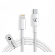 Дата кабель USB Type-C to Lightning 1.2m TPE White MakeFuture (MCB-LT1WH) Дата кабель USB Type-C to Lightning 1.2m TPE White MakeFuture (MCB-LT1WH)