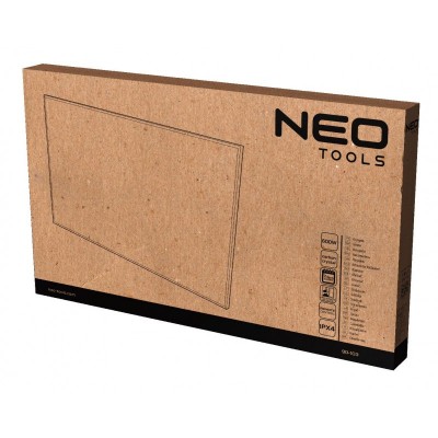 Панель інфрачервона Neo Tools, 600Вт, дистанційне управління, 100х60х3.8см, IP24, термостат, білий
