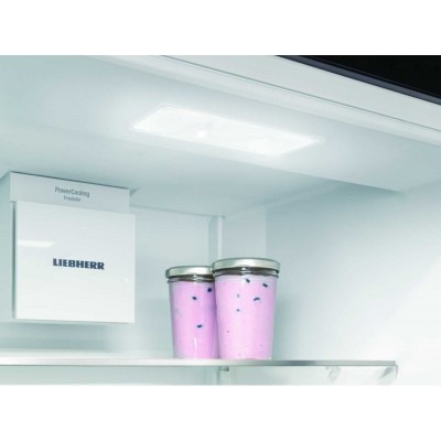 Холодильник Liebherr з нижн. мороз., 201.5x74.7х67.5, холод.відд.-346л, мороз.відд.-128л, 2дв., A++, NF, диспл внутр., чорний