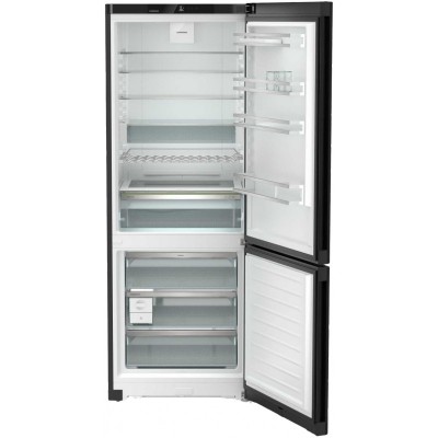 Холодильник Liebherr з нижн. мороз., 201.5x74.7х67.5, холод.відд.-346л, мороз.відд.-128л, 2дв., A++, NF, диспл внутр., чорний