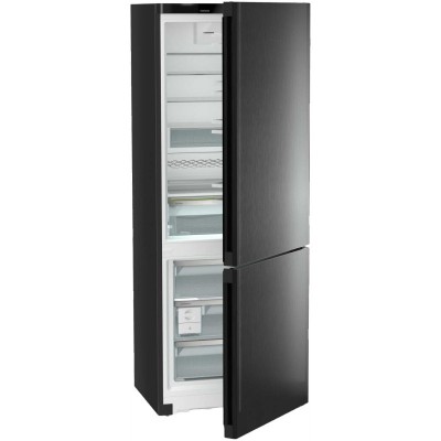 Холодильник Liebherr з нижн. мороз., 201.5x74.7х67.5, холод.відд.-346л, мороз.відд.-128л, 2дв., A++, NF, диспл внутр., чорний