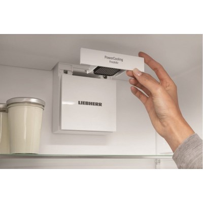 Холодильник Liebherr з нижн. мороз., 201.5x74.7х67.5, холод.відд.-346л, мороз.відд.-128л, 2дв., A++, NF, диспл внутр., чорний