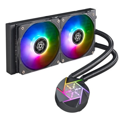 Система рідинного оxолодження  SilverStone Vida VD240-SLIM, LGA1700, 2066, 2011, 1200, 115x, AM5, AM4, TDP200W,