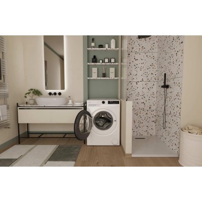 Пральна машина Candy фронтальна, 8кг, 1400, A+++, 59см, дисплей, пара, інвертор, білий