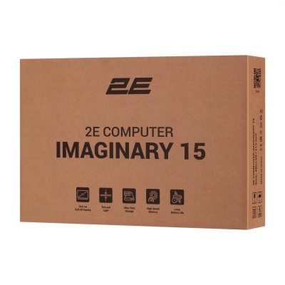 Ноутбук 2E Imaginary 15 15.6&quot; FHD IPS AG, Intel i5-1235U, 16GB, F512GB, UMA, DOS, чорний