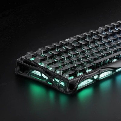 Клавіатура механічна GravaStar Mercury V75 80keys, Magnetic Jade Pro, 8K, USB-A, RGB, Stealth Black