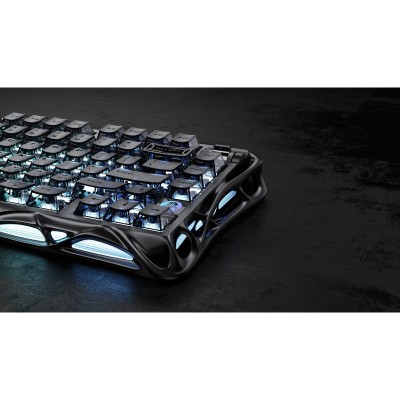 Клавіатура механічна GravaStar Mercury V75 80keys, Magnetic Jade Pro, 8K, USB-A, RGB, Stealth Black