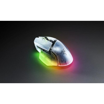 Миша Razer Basilisk V3 Pro 35K, RGB, USB-A/WL/BT, Phantom White Ed.