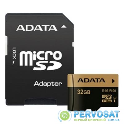 Карта памяти A-DATA 32GB microSD class 10 XPG UHS-I U3 (AUSDH32GXUI3-RA1)