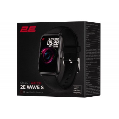 Смарт-годинник 2E Wave S 46 mm Black