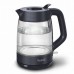 Електрочайник Tefal Morning Glass Kettle, 1.7л, скло, з підсвіткою, чорний