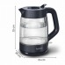 Електрочайник Tefal Morning Glass Kettle, 1.7л, скло, з підсвіткою, чорний