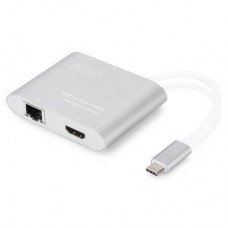 Порт-реплікатор DIGITUS USB Type-C USB 3.0 to 4K HDMI, 2xUSB 3.0, Gigabit Ethernet (DA-70847) Порт-реплікатор DIGITUS USB Type-C USB 3.0 to 4K HDMI, 2xUSB 3.0, Gigabit Ethernet (DA-70847)