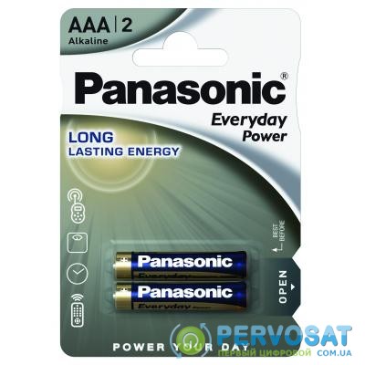 Батарейка PANASONIC AAA LR03 Everyday Power * 2 (LR03REE/2BR)