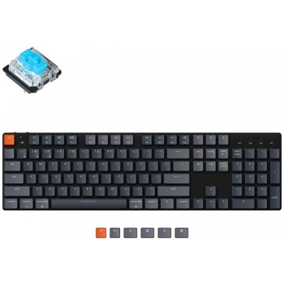 Клавіатура Keychron K5SE 104 Key Gateron Blue White Led WL UA Black