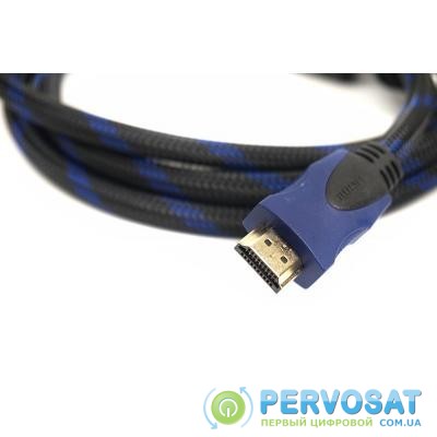 Кабель мультимедийный HDMI to HDMI 2.0m PowerPlant (CA910243)