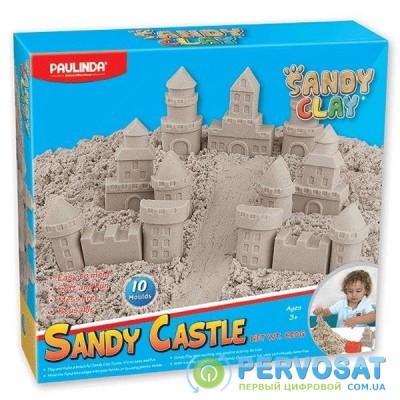 PAULINDA Песок для творчества Sandy clay Sandy Замок 600г 10 ед.