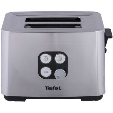 Тостер Tefal CUBE, 900Вт, пластик+нерж, чорний+нерж Тостер Tefal CUBE, 900Вт, пластик+нерж, чорний+нерж