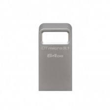Накопичувач Kingston   64GB USB 3.2 Type-A Gen1 DT Micro R200MB/s Metal