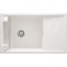 Мийка кухонна Deante Magnetic, граніт, прямокут., з крилом, 820х500х219мм, чаша - 1, накладна, алебастр Мийка кухонна Deante Magnetic, граніт, прямокут., з крилом, 820х500х219мм, чаша - 1, накладна, алебастр