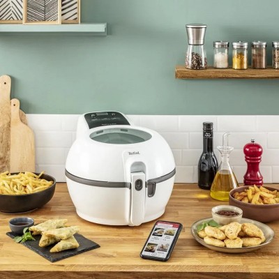 Мультипіч Tefal ActiFry Extra, 1500Вт, чаша-1,2л, механічне керув., підкл. до смартфону, авто перемішування, пластик, білий