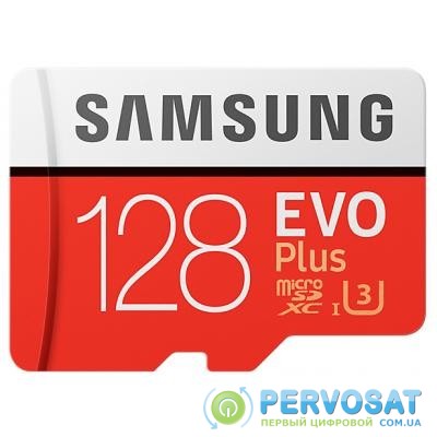 Карта памяти Samsung 128GB microSD class 10 EVO PLUS UHS-I (MB-MC128GA/RU)