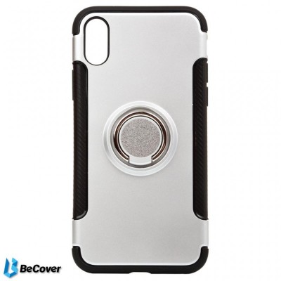 Чехол для моб. телефона BeCover Magnetic Ring Stand Apple iPhone X/XS Silver (701785) (701785)