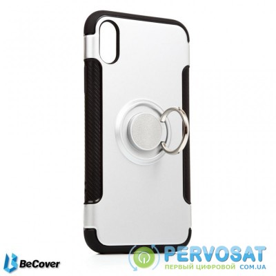 Чехол для моб. телефона BeCover Magnetic Ring Stand Apple iPhone X/XS Silver (701785) (701785)