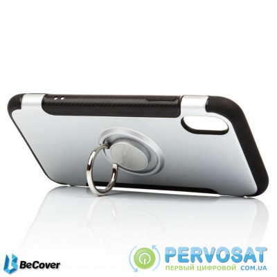 Чехол для моб. телефона BeCover Magnetic Ring Stand Apple iPhone X/XS Silver (701785) (701785)