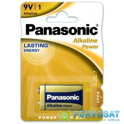 Батарейка PANASONIC Крона 6LR61 Alkaline Power * 1 (6LF22APB/1BP)