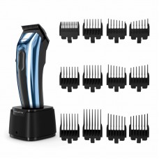 Машинка для стрижки Rowenta Barber Experience, для голови, мережа+акум., роторний мотор DC, насадок-12, нержавіюча сталь з покриттям DLC, синій Машинка для стрижки Rowenta Barber Experience, для голови, мережа+акум., роторний мотор DC, насадок-12, нержавіюча сталь з покриттям DLC, синій