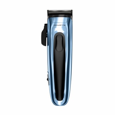 Машинка для стрижки Rowenta Barber Experience, для голови, мережа+акум., роторний мотор DC, насадок-12, нержавіюча сталь з покриттям DLC, синій