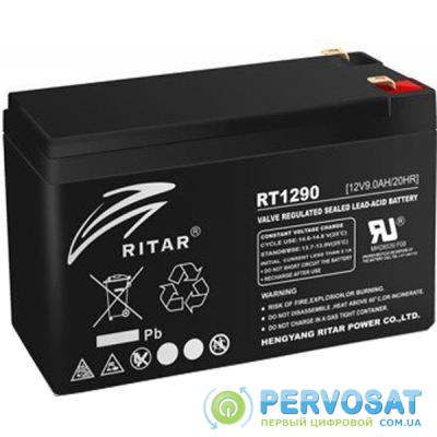 Батарея к ИБП Ritar AGM RT1290B, 12V-9Ah, Black (RT1290B)