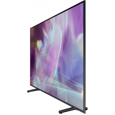 Телевiзор 65" QLED 4K Samsung QE65Q60AAUXUA Smart, Tizen, Black