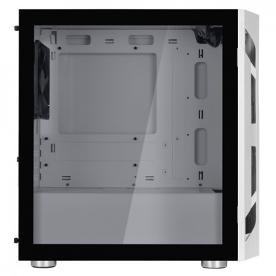Корпус SilverStone FARA FAH1MW-G, без БЖ, 1xUSB3.0, 2xUSB2.0, 1x120mm Black fan, TG Side Panel, mATX, White