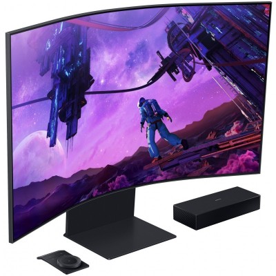 Монітор Samsung 55" Odyssey Ark 4xHDMI, USB, VA, 3840x2160, 32:9, 165Hz, 1ms, CURVED
