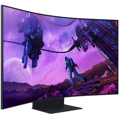 Монітор Samsung 55" Odyssey Ark 4xHDMI, USB, VA, 3840x2160, 32:9, 165Hz, 1ms, CURVED