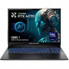 Ноутбук Dream Machines RG4070-16 16FHD+ IPS, Intel U7-155H, 32GB, F1TB, NVD4070-8, DOS, чорний Ноутбук Dream Machines RG4070-16 16FHD+ IPS, Intel U7-155H, 32GB, F1TB, NVD4070-8, DOS, чорний
