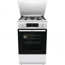 Плита Gorenje комбінована, 70л, 50x60см, дисплей, емальовані реш, програматор IconLed, кришка-метал, білий Плита Gorenje комбінована, 70л, 50x60см, дисплей, емальовані реш, програматор IconLed, кришка-метал, білий