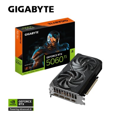 Відеокарта GIGABYTE GeForce RTX 5060 Ti 8GB GDDR7 WINDFORCE OC MAX
