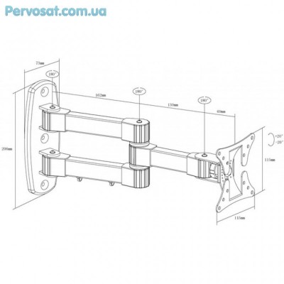 Кронштейн X-DIGITAL STEEL SA145 Black