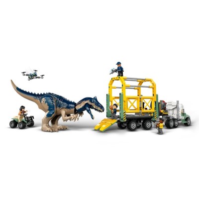 Конструктор LEGO Jurassic World Місії динозаврів: Вантажівка для перевезення алозавра