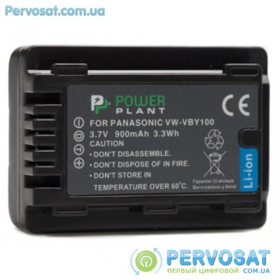 Аккумулятор к фото/видео PowerPlant Panasonic VW-VBY100 (DV00DV1387)