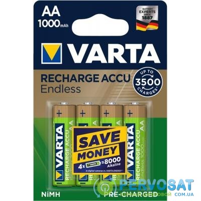 Аккумулятор Varta AA Rechargeable Accu 1000mAh * 4 (56666101404)
