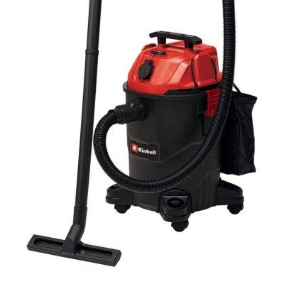 Пилосос професійний Einhell TC-VC 1825 А, 1250 Вт, пластик 25 л, 180 мбар, шланг 2.5 м, кабель 3 м, розетка 2.2 кВт, 4.2 кг