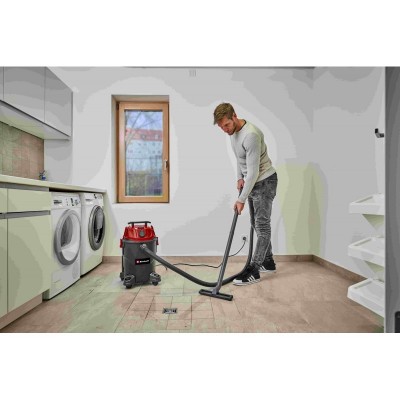 Пилосос професійний Einhell TC-VC 1825 А, 1250 Вт, пластик 25 л, 180 мбар, шланг 2.5 м, кабель 3 м, розетка 2.2 кВт, 4.2 кг